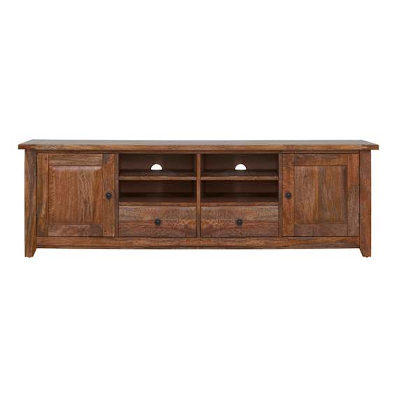Mango Creek Entertainment Unit 207cm in Rustic Chocolate