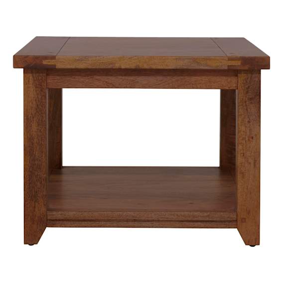 Mango Creek Side Table 60cm in Rustic Chocolate