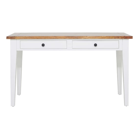 Mango Creek Desk in White / Clear