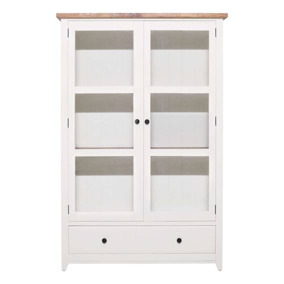 Mango Creek Double Display Unit in White / Clear