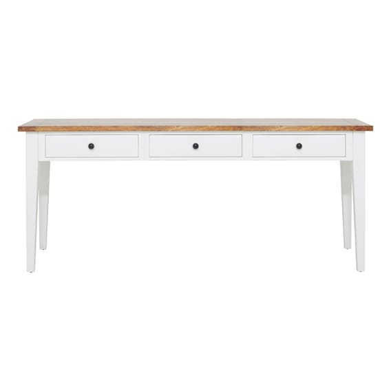 Mango Creek Large Console 194cm in White / Clear