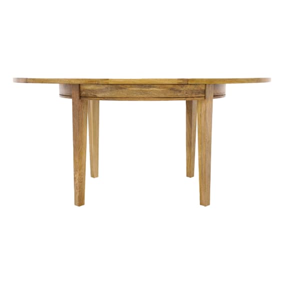 Mango Creek Round Extension Dining Table 120-170cm in Clear