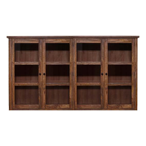 Mango Creek Hutch for 4 Door Buffet in Rustic Chocolate