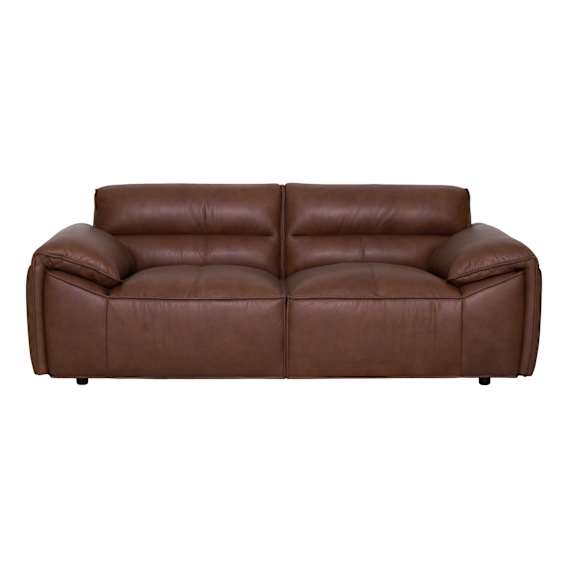 Marco 2 Seater Sofa in Jersey Leather Chocolate