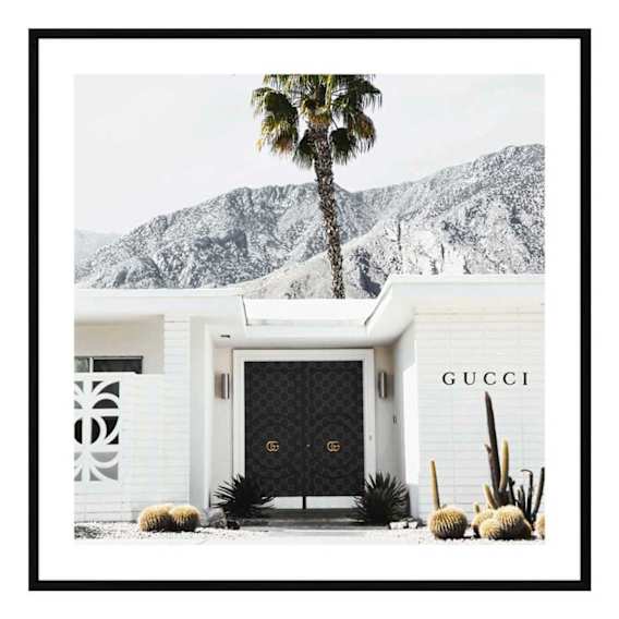Marmont Doors Framed Print in 84 x 84cm
