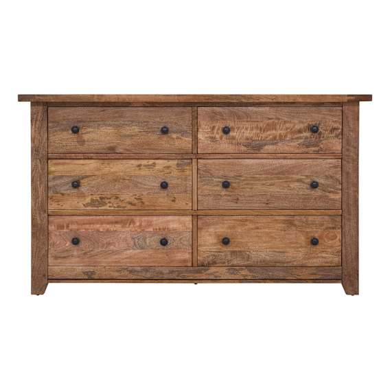Mango Creek 6 Drawer Dresser in Clear Lacquer