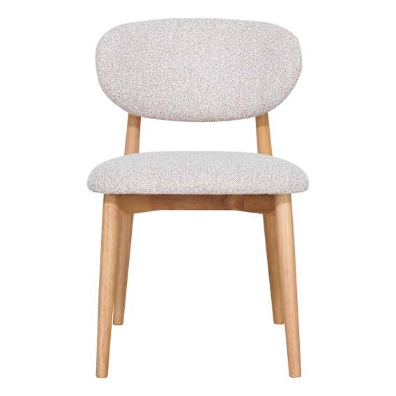 Malfa Dining Chair in Cobble Linen / Clear