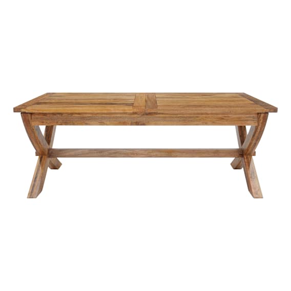 Mango Creek X Leg Extension Dining Table 210-310cm in Clear