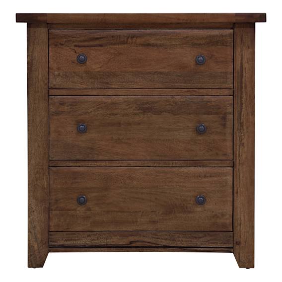 Mango Creek 3 Drawer Dresser in Rustic Chocolate
