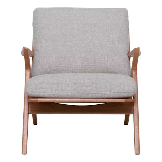 Mali Occasional Chair in Chacha Beige / Clear