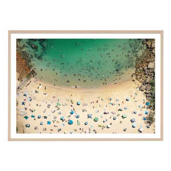 Manly Beach Framed Print in 87 x 62cm