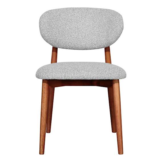 Malfa Dining Chair in Cobble Grey / Blackwood Stain