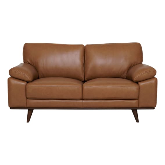 Melrose 2 Seater Sofa in Nest Leather Brown