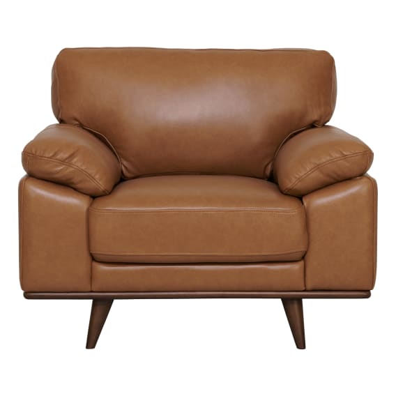 Melrose Armchair in Nest Leather Brown