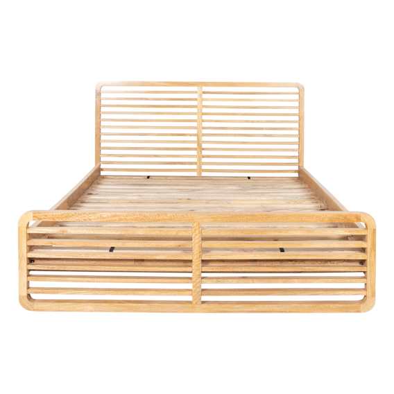 Milano King Bed in Clear Lacquer