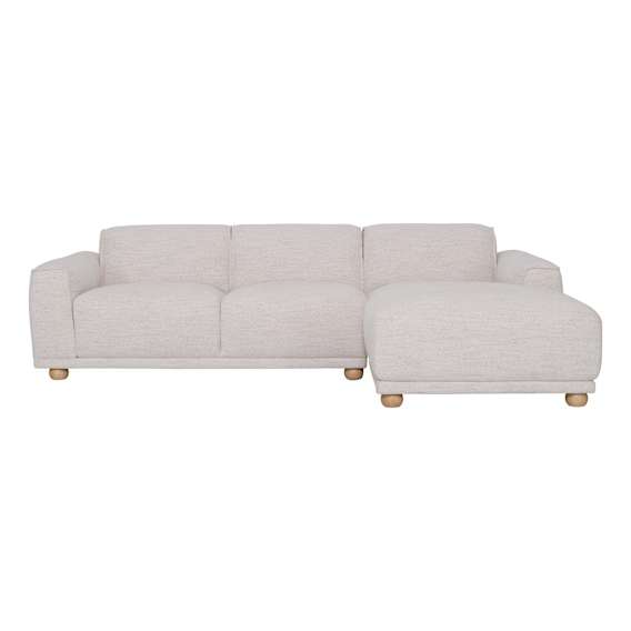 Mitchell 2.5 Seater Sofa + Chaise RHF in Harmony Beige