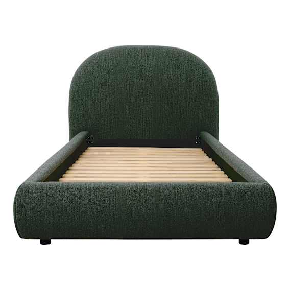 Millie King Single Bed Frame in Het Green