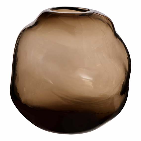 Miya Vase Large 21x20.5cm in Brown