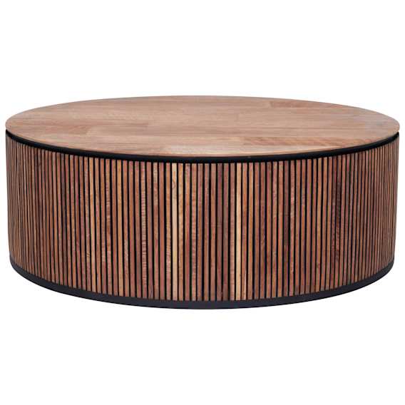Monaco Round Coffee Table 100cm in Reclaimed Teak