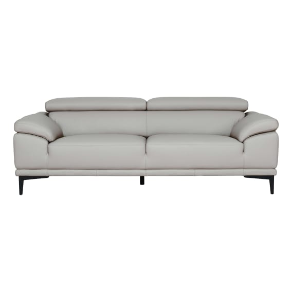 Monroe 3 Seater Sofa in Alpine Leather Beige
