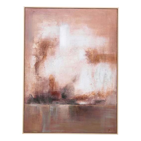 Mocha Melodies Design 1 Box Framed Canvas in 90 x 120cm
