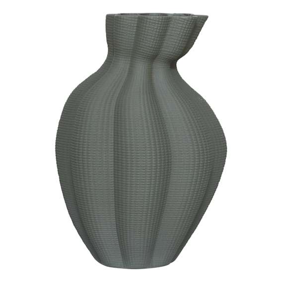 Molly Vase Small 18x28cm in Grey Green