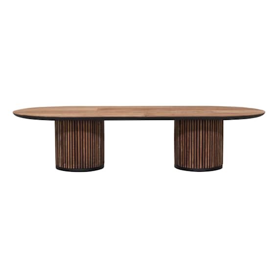 Monaco Oval Coffee Table 140 x 70cm in Reclaimed Teak