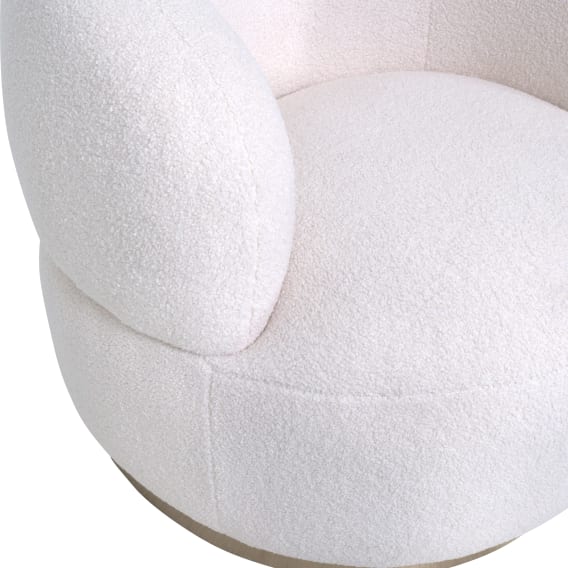 Swivel Armchair Material and Finishes