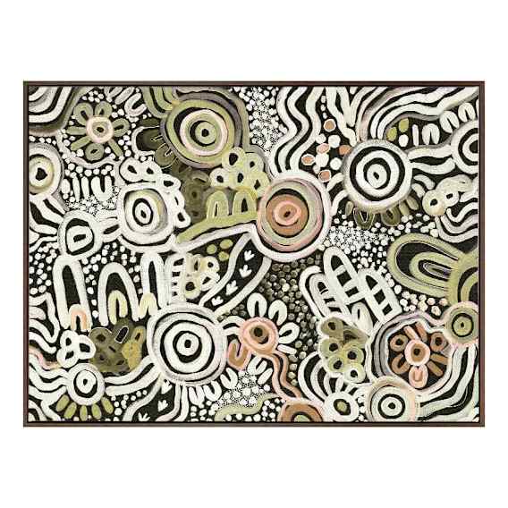 Country Green Landscape Box Framed Canvas in 163 x 123cm