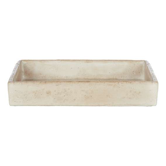 Napier Rectangle Tray 30x5cm in Beige