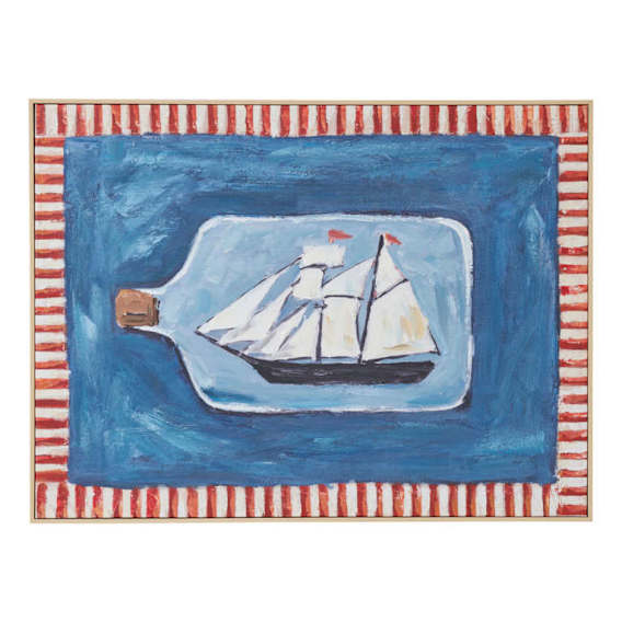 Nantucket Box Framed Canvas in 80 x 60cm