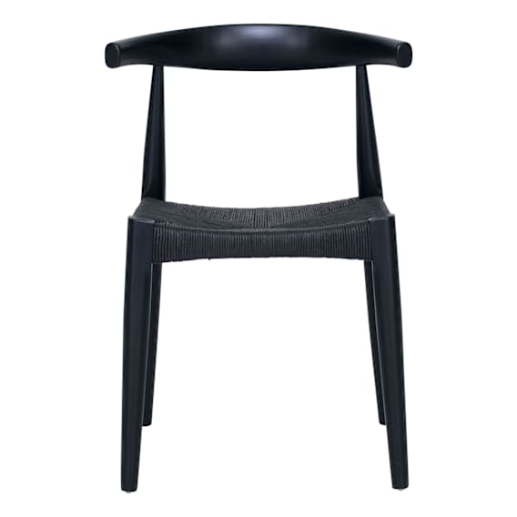 Newport Dining Chair in Black / Black Seat