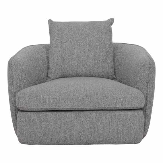 Nest Small Swivel Armchair in Het Cement