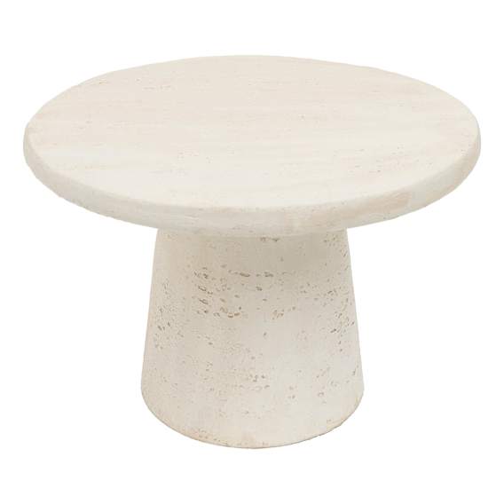 Nevada Side Table Low 60x42cm in Travertine Look