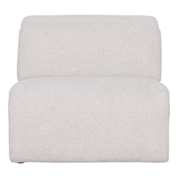 Nevada Sofa Single Extension with Recliner in Domino Marshmallow