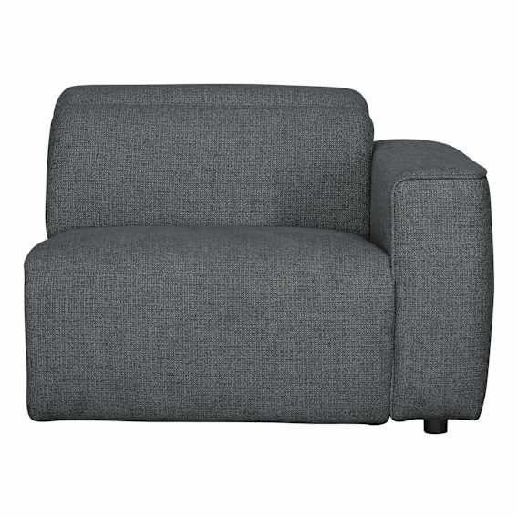Nevada Sofa End Recliner RHF in Domino Caviar