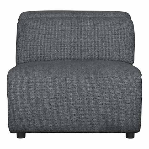Nevada Sofa Single Extension in Domino Caviar
