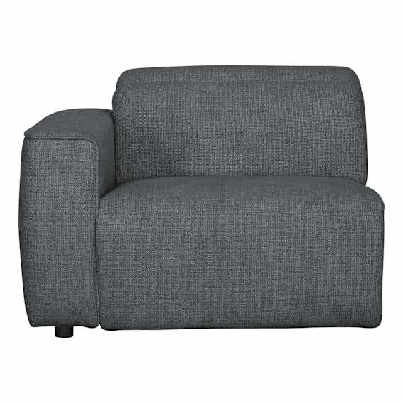 Nevada Sofa End LHF Without Recliner in Domino Caviar