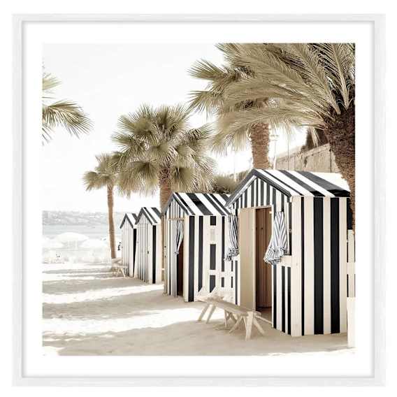 Oamaha Beach Framed Print in 95 x 95cm