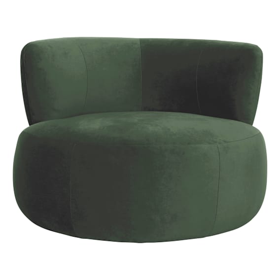 Oberon Swivel Chair in Fad Green