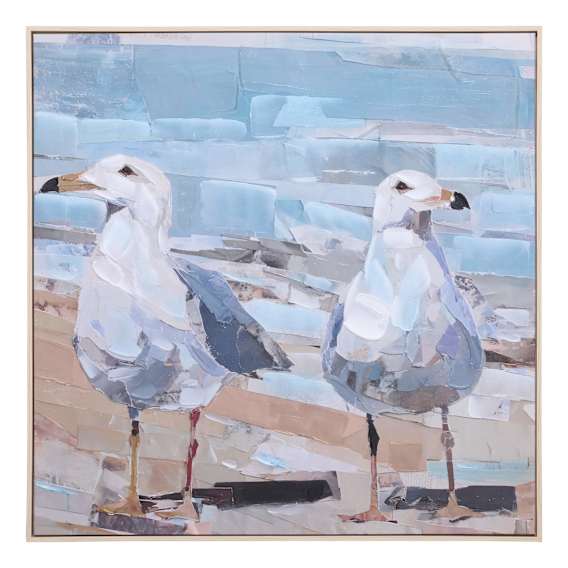 Ocean Bound 2 Box Framed Canvas in 102 x 102cm
