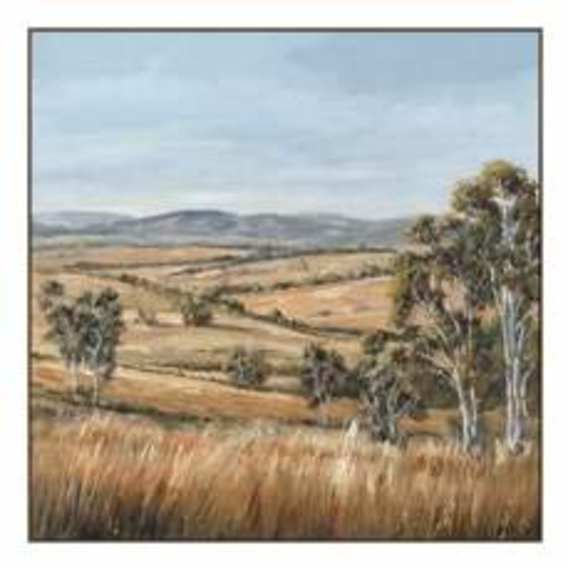 Open Fields A Box Framed Canvas in 80 x 80cm