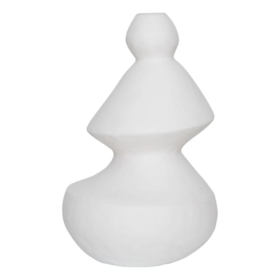 Organic Vessel Medium 30x50cm in Matte White