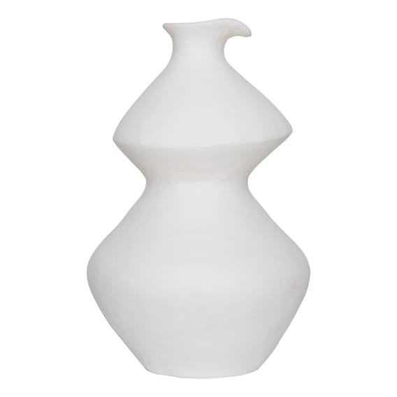 Organic Vessel Large 35x57cm in Matte White