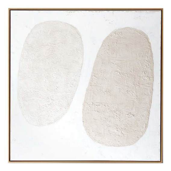 Organic Play White Box Framed Canvas in 124 x 124cm