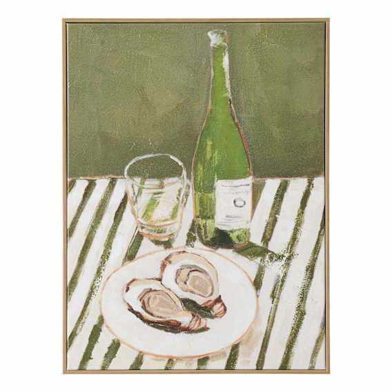 Ostriche Box Framed Canvas in 45 x 60cm