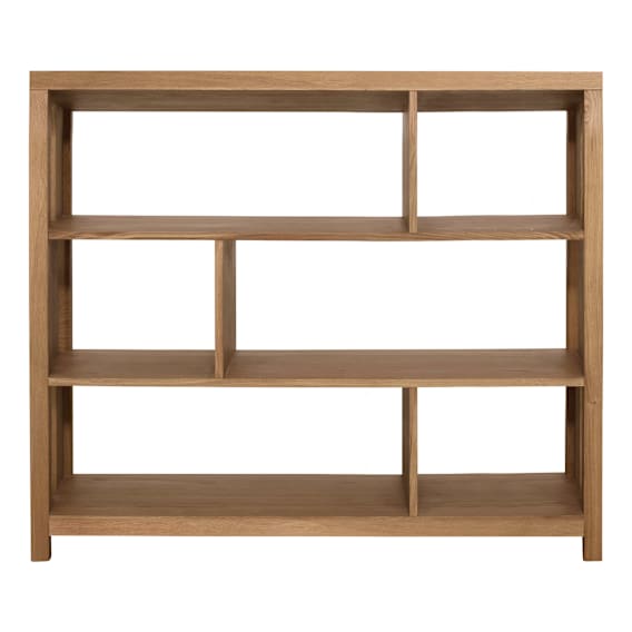 Otis 3 Tier Bookshelf 120x120cm in Oak Caramel