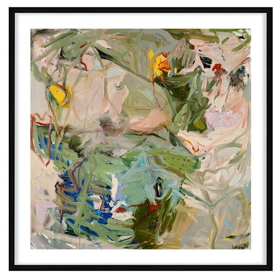 Outskirts of the Mind Framed Print in 103 x 103cm Black
