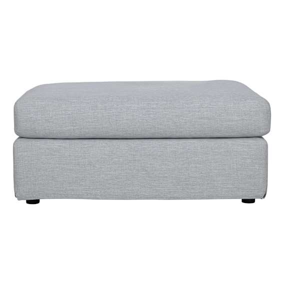 Paloma Ottoman in Stella FLW Grey