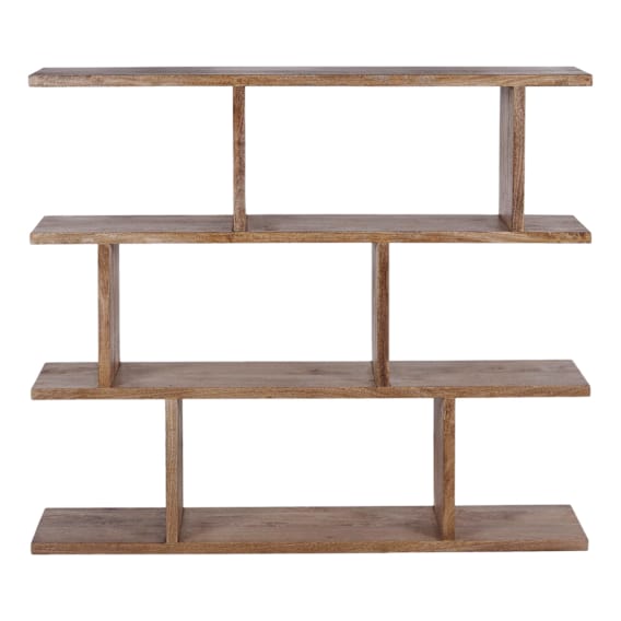 Panna Small Shelf Unit 125cm in Mangowood Havana Stain